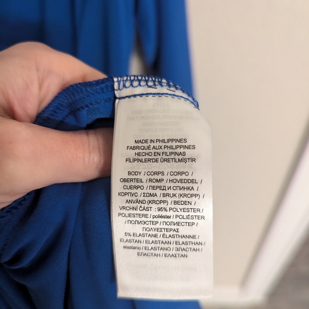Lauren Ralph Lauren Royal Blue Long Sleeve Dress - Picture 4 of 4